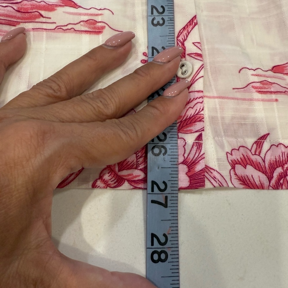 Johnny Was Pink Floral Button Down Shirt - Picture 10 of 10
